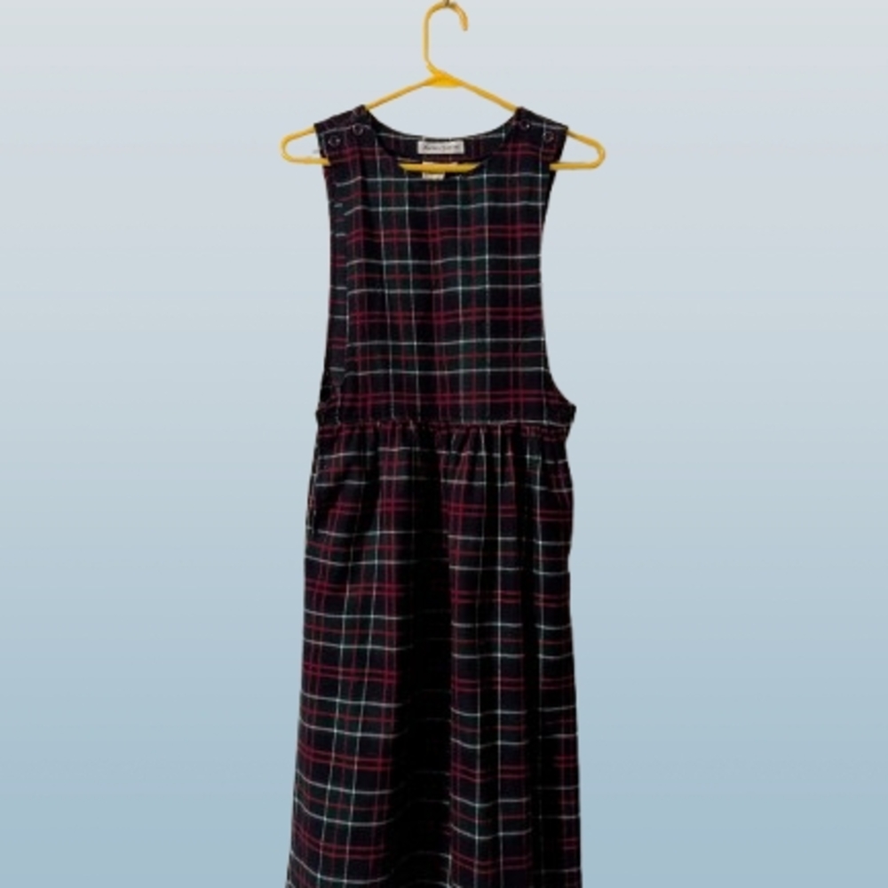 Plaid Midi Dress